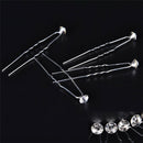 20Pcs Transparent Crystal Rhinestone Diamante Wedding Bridal Prom Hair Pins LJ