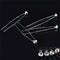 20Pcs Transparent Crystal Rhinestone Diamante Wedding Bridal Prom Hair Pins LJ