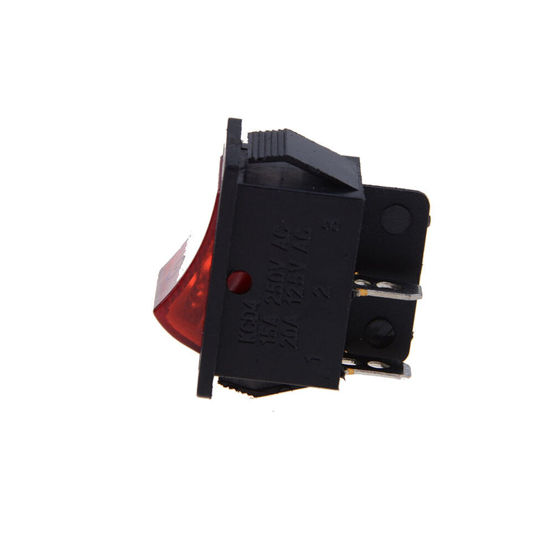 2x/Lot Red 4 Pin Light On/off Boat Button Switch 250V 15A W Nw