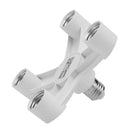 4 in 1 E27 Bulb Lamp Socket Base Home LED Light Splitter Holder Adapter