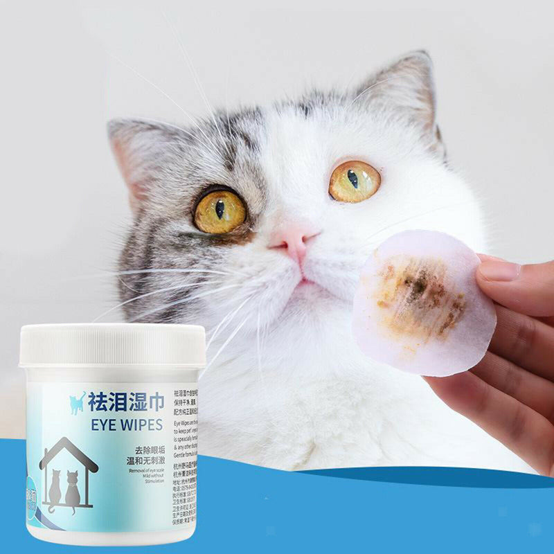 100x Dogs Puppy Eye Tear Stain Remover Natural Pet Gentle Cleaning Wipes