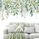 Green Leaves Wall Stickers For Bedroom Living Room DIY Wall Decals Door Mu,SE