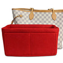 Red Home Storage Bag Purse Organizer Felt Insert Bag Makeup Organizer Inner Q9A2