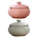 2pcs/pack Nordic Ashtray Ceramics Ashtray with Lid for Indoor and Outdoor Use