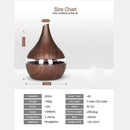 300ml USB Electric Aroma Air Diffuser Wood Ultrasonic Air Humidifier Essent Y6O7
