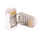 Crystal 8Pin RJ45 Modular Plugs Head Cat6 Rj45 Ethernet Cable Connector Adapter