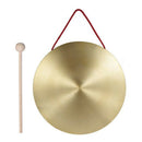 22cm Hand Gong Brass Copper Chapel Opera Percussion with Round Play Hammer Y9N6