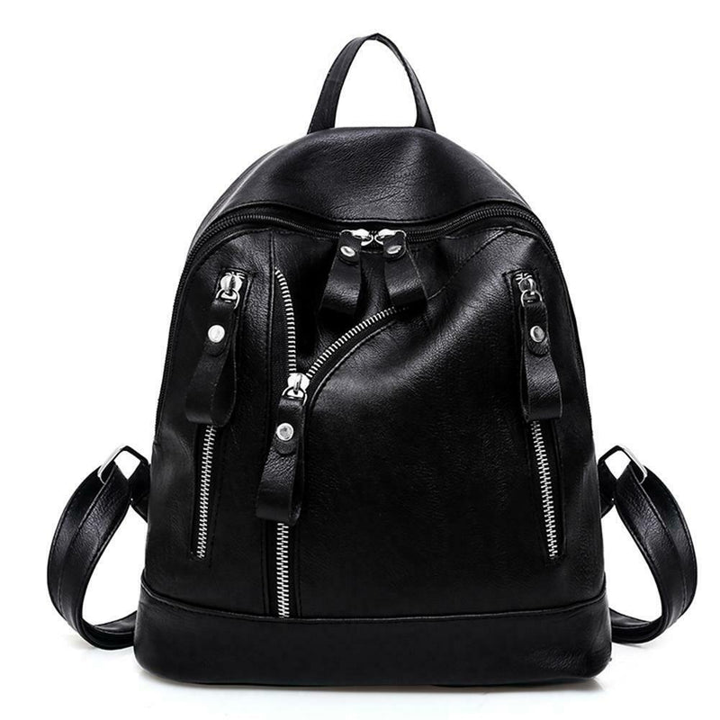 Women Backpack Fashion Casual PU Leather Ladies Teenager Girl School Bags A
