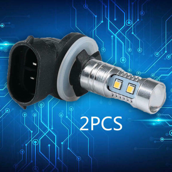 2 - Car Fog Light 881 / H27W 50W 2323 10SMD Highlight Fog Light LED Bu ECW