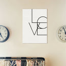 Unframed Modern Art Canvas Oil Painting Nordic Style LOVE Print Wall Decor L