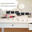 20pcs Mini Chalkboard Small Lace-shaped Blackboard with Stand Message Board