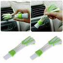Double Heads Cleaning Brush Car Air Conditioning Vent Outlet Window Dust Cl W1S9