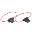 2x 10A Wire In-line Car Automotive Vehicle Boat Blade Fuse Holder Fuse ALF