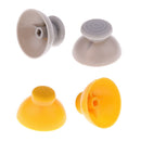 8 Pieces Bundle Joystick Analog Stick Cap Covers (4 Gray Left + 4 Yellow Right )