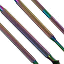 4Pcs Rainbow Cuticle Pusher Stainless Steel Cuticle Remover and Cutter Mani
