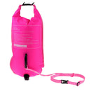 High Visible Waterproof Swim Buoy Inflatable Dry Bag Sea Swimming Floats Pink