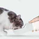 Portable Pets Dog Puppy Water Bottle Drinking Feeder Outdoor Walking Travel Gray