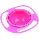 Baby Toddler Non-Spill Gyro Bowl 360 Rotating Spill-proof Feeding Bowl