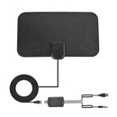 Indoor Digital 50 Miles HDTV Antenna Receiver VHF UHF Antenna w/Amplifier