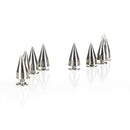 10Pcs Metal Cone Spike Studs Punk Bag Belt Clothes Leathercraft Cone Rivet