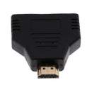 HDMI Male to Dual HDMI Female 1 to 2 Way Splitter Adapter Converter for DVD