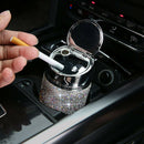 Diamond Car Ashtray Shiny Auto Ashtray With Cover For Car Great Gift For Wo