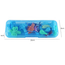 Kids Writing Pencil Holder Rubber Children Pen Aid Grip Tools Set (Blue) A