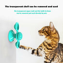 Cats Puzzle Turntable Windmill Ball Interactive Toys Pet Supplies (Blue)