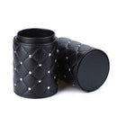 Fashion Leather Makeup Brush Storage Case Empty Holder Organizer (Black M) A