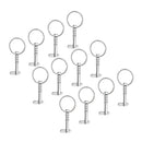 12 Pieces Quick Release Pins 1/4" Spring Loaded with Pull Ring Accessories