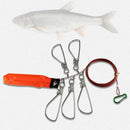 Fishing Accessories Stainless Steel Lock Buckle Fishing Stringer RopesS Ew