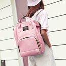 Women Mummy Maternity Travel Backpacks Baby Nursing Handbags (Light Pink)