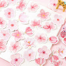 45pcs/pack Cherry Sakura Journal Stickers DIY Diary Stationery Stickers OZ FT
