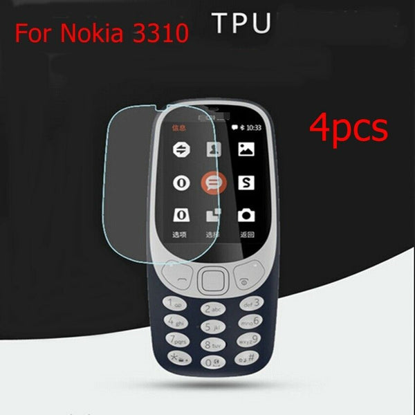 4x Ultra Clear LCD Screen Protector Film Guard Cover for Nokia 3310 Anti-Scratch