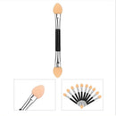 12Pcs Makeup Double-end Eye Shadow Eyeliner Brush Sponge Applicator Tool JClj
