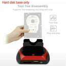 UK 2.5" 3.5" SATA IDE HDD Docking Station Dual Hard Disk Dock e-SATA Hub M4P7