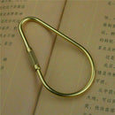 Handmade Retro Key Chain  Clip Keyring Hook Solid Brass Keychain E1E7 B7A4 L3D6