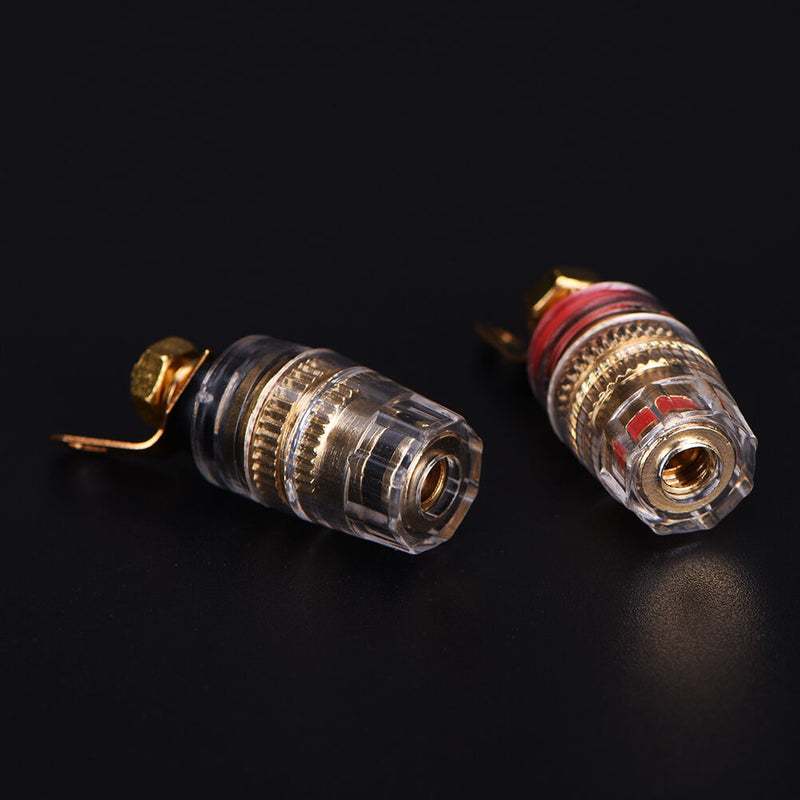 2X Amplifier Speaker Terminal Binding Post Connector For 4mm Banana Plug  JR