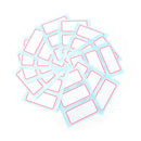 12sheets self adhesive label Blank note label Bar sticky writable name stickerBX
