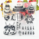 Birthday Cake DIY Transparent Silicone Stamps Scrapbooking Album Cards De JR