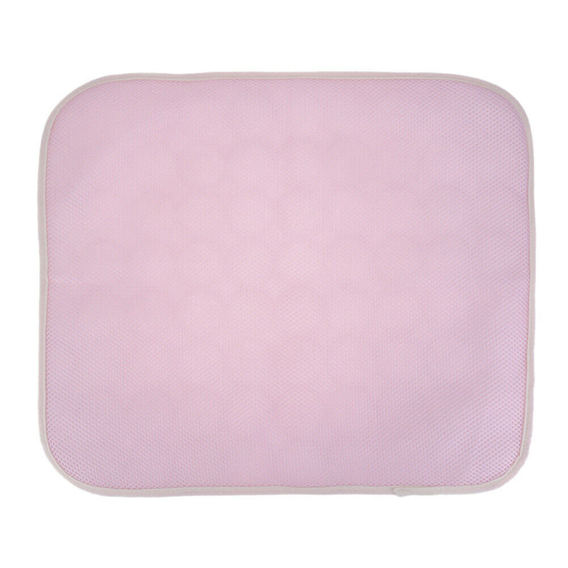 Summer Pet Cooling Ice Mat Cat Puppy Dog Sleeping Blanket Cushion (Pink L) A