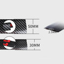 Bumper Strip Rubber Edge Guard Door Sill Protector Car Stickers Carbon Fiber
