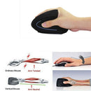 Wireless Bluetooth Mouse 2400 DPI Vertical Mouse Gaming Computer Office Mic