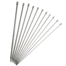 22pcs/11Pairs Stainless Steel Knitting Needles Set 11 Size 2-8mm Single Pointed