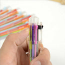Multi-Color 8 In 1 Color Ballpoint Pen Ball Point Pens Kids School Office Sup LJ