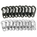 20Pcs Mini Alloy Key Buckles Snap Spring Clip Hooks Carabiner Keychain 26mm