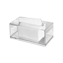 Acrylic Clear Tissue Box Cover Rectangular Napkin Car Office Paper Holder C