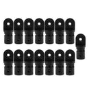 15x  Boat Bimini Fittings Top Cover Cap Eye End Nylon Black (Internal Version