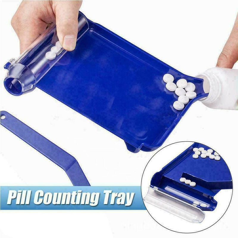 Portable Pill Dispenser Practical Plastic Safe Pill Counting Dispenser Hot! W2T5