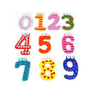 Funky Fun Colorful Magnetic Numbers Wooden Fridge Magnets Kids Educational